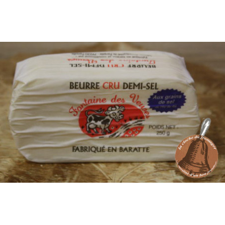 BEURRE cru demi sel - au grains de sel -