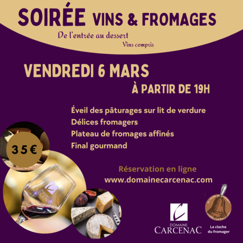 repas fromages et vins 6 mars